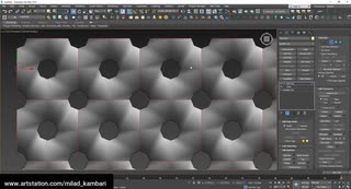 The technique of creating holes on curved surfaces