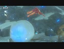 依頼を受けて、雪玉に盾サーフィンで突っ込んでみた