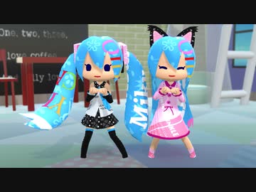 【MMD】おともだちとFit'sのCM踊ってみた【ミロさん風ミク】
