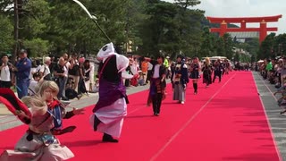 京都まんがアニメフェア 平安神宮レッドカーペット 刀剣乱舞コスプレ