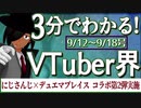 【9/12~9/18】3分でわかる！今週のVTuber界【佐藤ホームズの調査レポート】