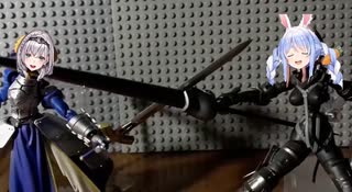 『戦争ぺこぉ！』兎田ぺこらVS白銀ノエル【コマ撮り/ホロライブmad】