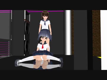 【MMD】てとらーず２人がミニセーラー服で30sexyを踊るラストおまけ付き