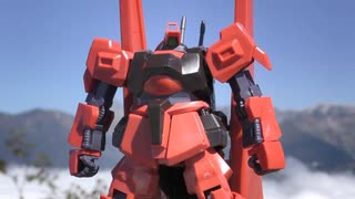 (ガンプラ登山アタック) 鍬崎山でHGUC シュツルム・ディアスを作る