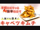 【キャベツの簡単レシピ】超お手軽なキャベツキムチの作り方！！