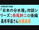 第409回『「日本の分水嶺」対談シリーズ；西尾幹二①後編◇高市早苗さん秘蔵画像』【水間条項TV会員動画】