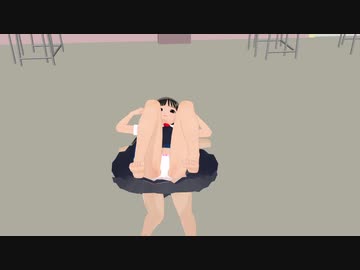 iwa炭1【MMD】てとらちゃんが夕方の教室でミニセーラー服でHavanaを踊る（モーション3倍伸ばし）