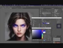 【解説無し】フォトショップ 簡単に目の色を変更する方法