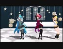 【鏡音リン／初音ミク】夢の夜空のような恋【重音テト】自動作詞MMD