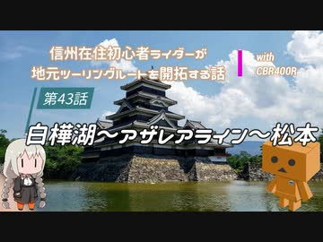 【ボイロ車載】信州在住初心者ライダーが地元ツーリングルートを開拓する話　第43話【CBR400R】