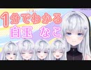 1分でわかる新人Vtuber白玉なこ【OP風】