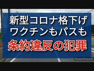 新型コロナ5類へ格下げ決定、これでワクチン接種の努力義務もワクパスも根拠を失うが、それ以前に、犯罪ですが。