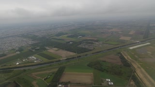 【空撮】北海道、函館〜千歳〜着陸。飛行機からの景色　４K