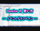 Domino (ドミノ) の 使い方 ～ イベントグラフペイン ～  [ ベロシティ ] と [ ピッチベンド ] の調節方法 ( Chapter 1 ) [ How to Use ]