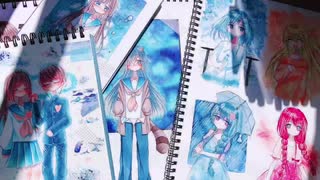 イラスト紹介　＃1【コピック 水彩】