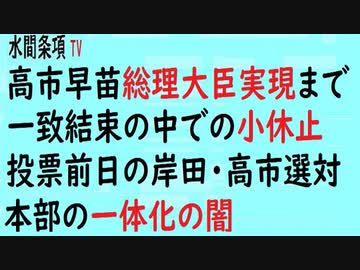 第412回『高市早苗総理大臣実現まで一致結束の中での小休止◇投票前日の岸田・高市選対本部の一体化の闇』【水間条項TV会員動画】