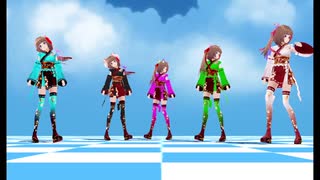 VRoid dances "一騎当千" in VRMLiveViewer