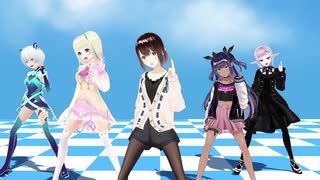 VRoid studio Avatar Samples dances "一騎当千" in VRMLiveViewer