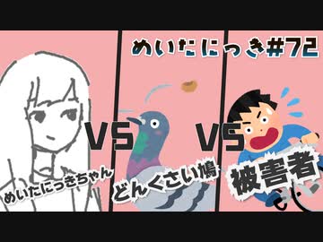 めいたにっき #72「Bird strike」
