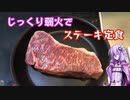 【第二回原石祭】チートデイの男飯【じっくり弱火でステーキ定食】