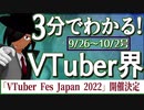 【9/26~10/2】3分でわかる！今週のVTuber界【佐藤ホームズの調査レポート】