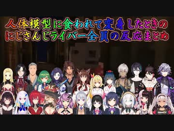 【マイクラ肝試し2021】人体模型に食われて変身したときのにじさんじライバー全員の反応まとめ【にじさんじ切り抜き】