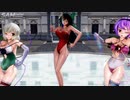 【東方MMD】地霊殿組（成長した、さとり・こいしとお空）で「ルカルカ★ナイトフィーバー」1080P