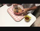 【暇人学生】レンチン５分　もやしとひき肉のビビンバ風丼ぶり