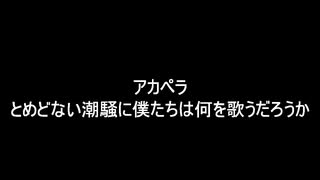 アカペラ　とめどない潮騒に僕たちは何を歌うだろうか(白い砂のアクアトープOP)
