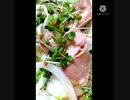 ハムサラダも青実山椒あうよフォークか箸で迷う僕は箸でハムそれをゆうなら挟む