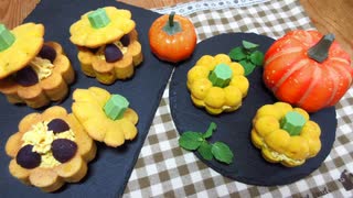 【2021】シリコン型で作るかぼちゃのカップケーキと焼きドーナツ【ハロウィンレシピ】