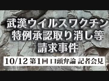 【報告・記者会見】10月12日　東京地方裁判所 第1回口頭弁論【コメント無し】