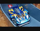 自動ステアリング搭載スピンコブラはコースを走る