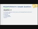 PCDS Version 8.6 PEGAPCDS86V1 Real Questions Online