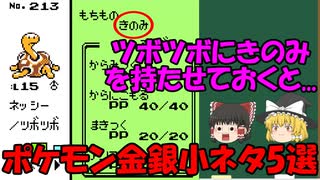 【ゆっくり解説】ポケモン金銀の小ネタ5を紹介!!