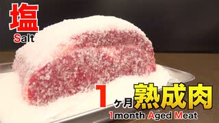 塩で1ヶ月熟成肉作ってみた Insane Salt Dry Age Experiment!!