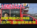 衆議院選挙2021・久谷地区の選挙区は「愛媛２区」比例四国・２枚目の投票用紙は「国民民主党」
