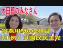衆議院選挙2021・木田郡の選挙区は「香川２区」比例四国・２枚目の投票用紙は「国民民主党」