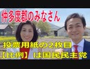 衆議院選挙2021・仲多度郡の選挙区は「香川３区」比例四国・２枚目の投票用紙は「国民民主党」