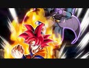 【ドッカンバトル】超絶高速バトル勃発　ヒット&超サイヤ人ゴッド孫悟空【LR】バトルモーション&新BGM