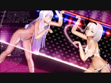 【東方MMD】妖夢・鈴仙で「PiNK CAT」1080P