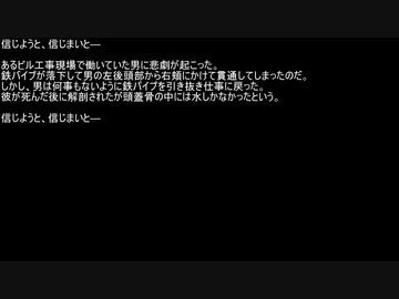 【ネットロア】信じようと、信じまいと　その006【フォークロア】