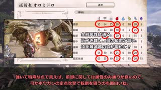 数字で学ぶMHR#3　属性武器は相手を選ぶ？