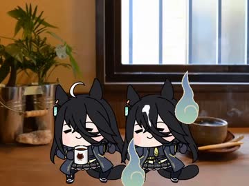 【たぬき(ウマ娘)】カフェインをキメたマンカフェ