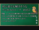 【ウミガメのスープ】　初心者でも解けそうなウミガメのスープ　【水平思考クイズ】　#057　「勇気があるのは」