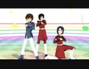 【nanoemでMMD】主人公3人でdream fighter【モデル配布あり】