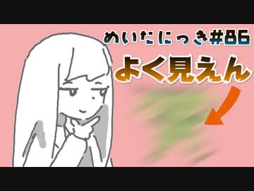 めいたにっき #86「見えるんだけど見えないもの」