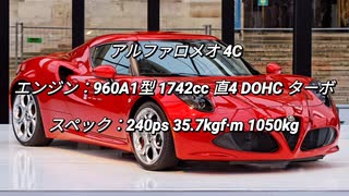 クーペ＆オープンカー ~2.0L 過給器付クラス 0-100km/h加速まとめ part6