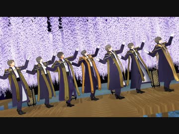 【MMD刀剣乱舞】極楽浄土／へし切長谷部 7振り（注：自作モデルあり）