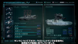 【LR改】アーマード・コア　ラストレイヴン　フレームパーツのカタログ修正（仮）